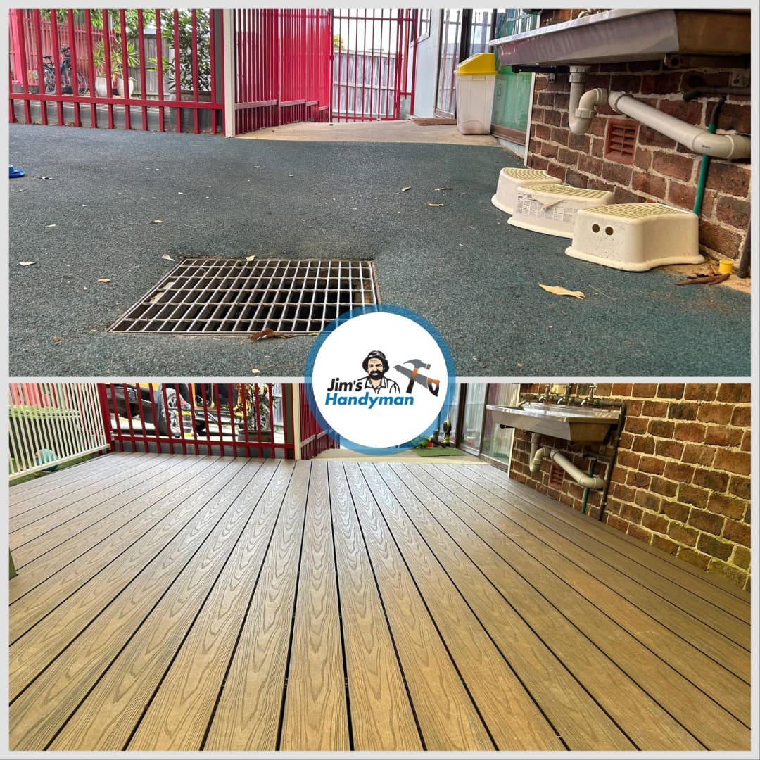 decking services before and after