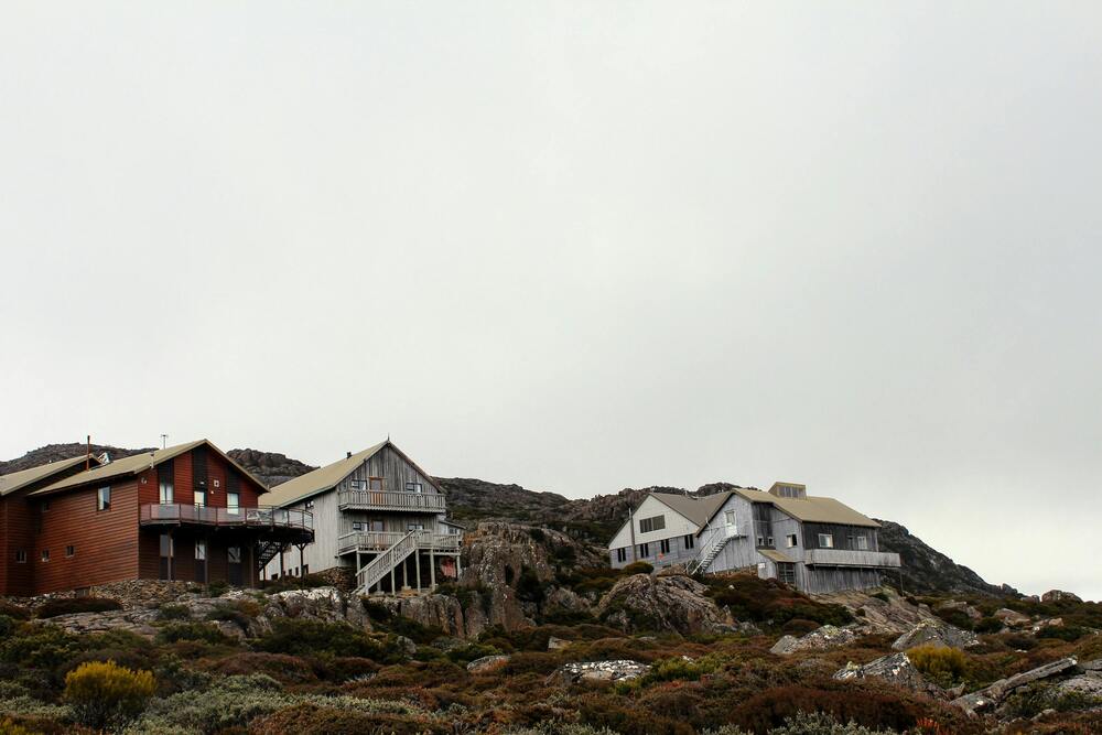 houses on a hill