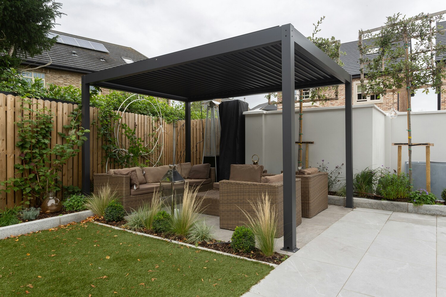 shaded pergola